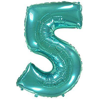 

Фольгована цифра "5" Тіффані (100см) Flexmetal, Тиффани