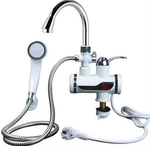 

Кран (Делиман) Бойлер водонагреватель с душем и с lcd экраном с нижним подключением