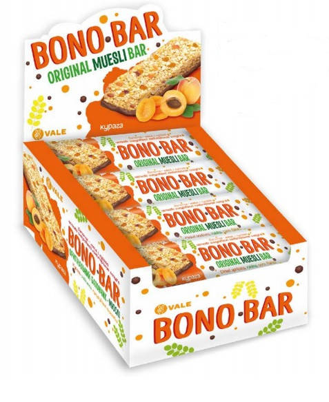 

Батончик Bono Bar курага 40 г 20шт /уп 200шт/ящ