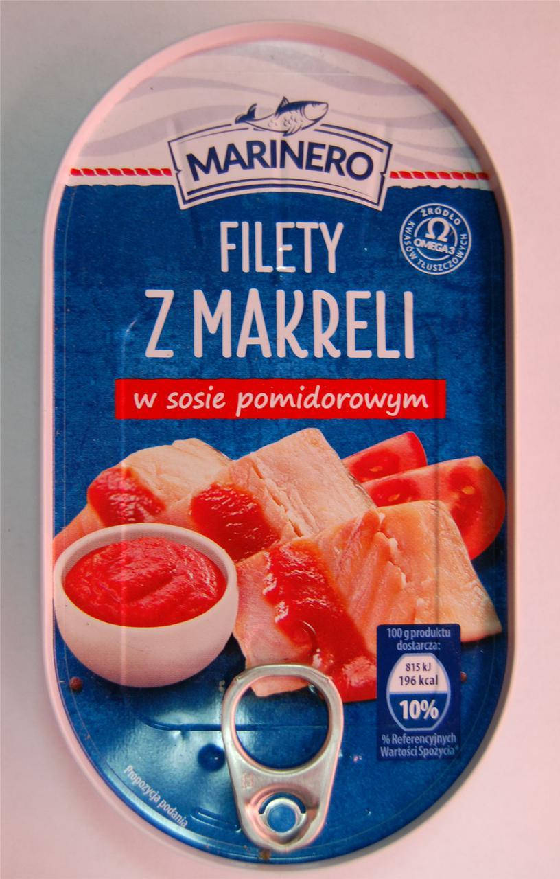 

Филе скумбрии (макрели) в томате Marinero, 170г