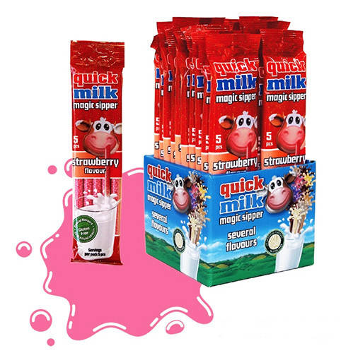 

Трубочки для молока Quick Milk Клубника