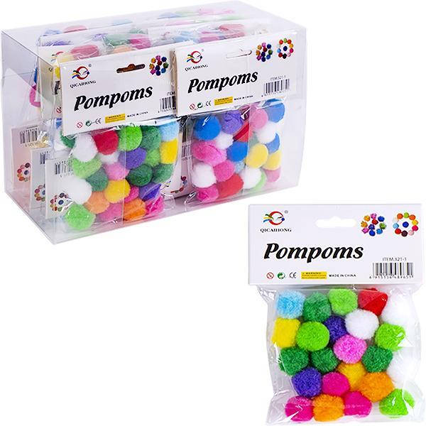 

Набор для поделок 321-1 Помпоны-шарики D2см
