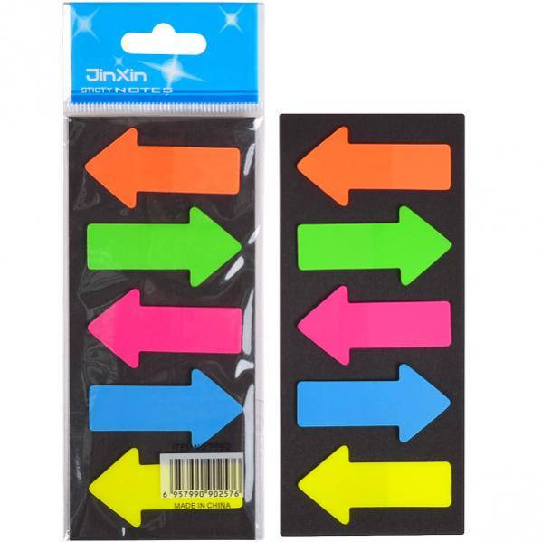 

Закладка неон 5 кольорів "stick Notes" Р06-1, Разные цвета