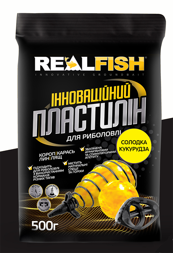 

РЫБОЛОВНЫЙ ПЛАСТИЛИН REAL FISH СЛАДКАЯ КУКУРУЗА