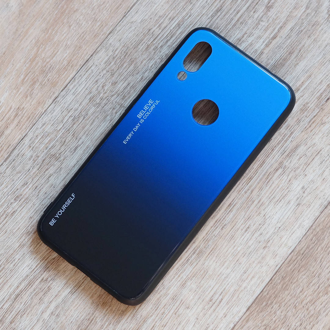 

Уценка! Чехол с градиентом для Xiaomi Redmi 7 | сине-черный | Уценка!, Синий