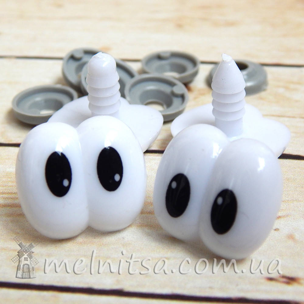 

Глазки парные для игрушек 18х20 мм + крепление