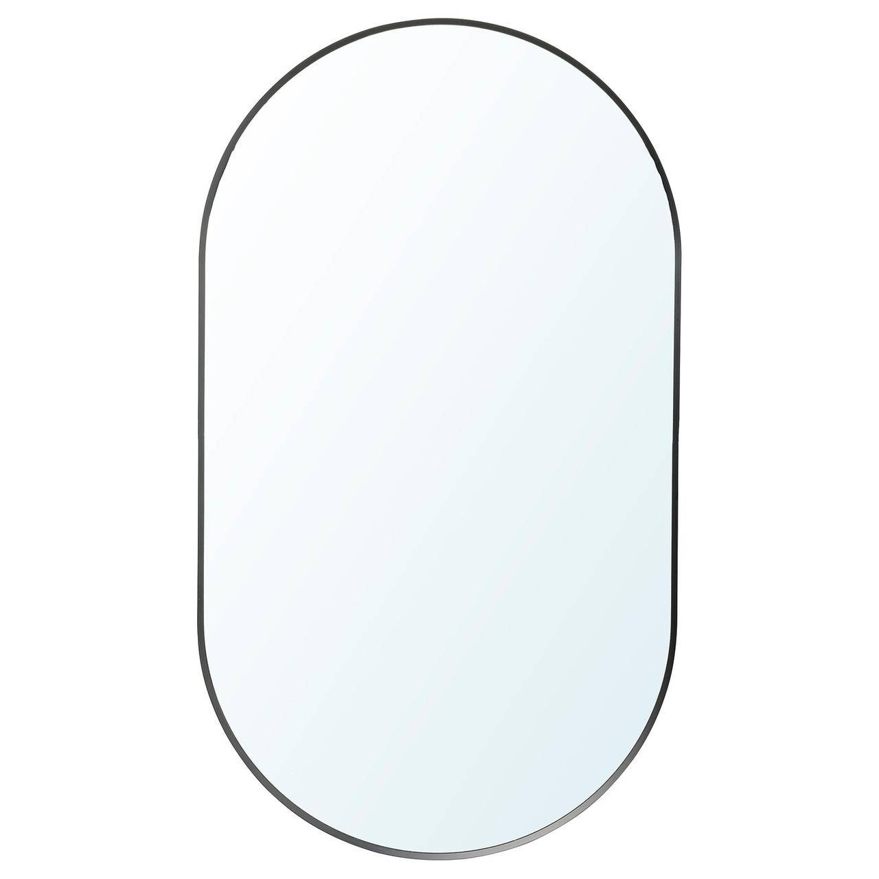 

IKEA LINDBYN Зеркало с вещевым ящиком, черное (104.586.11)