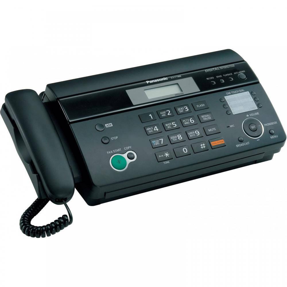 

Б/у Факс Panasonic KX-FT982UA черного цвета на термобумаге