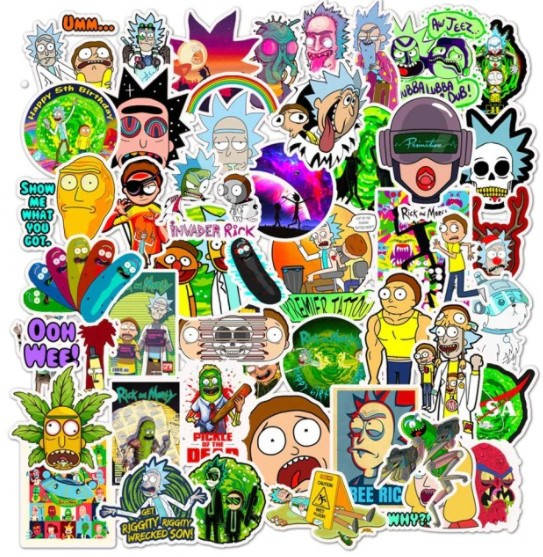 

Наклейки Rick and Morty набор по штучно