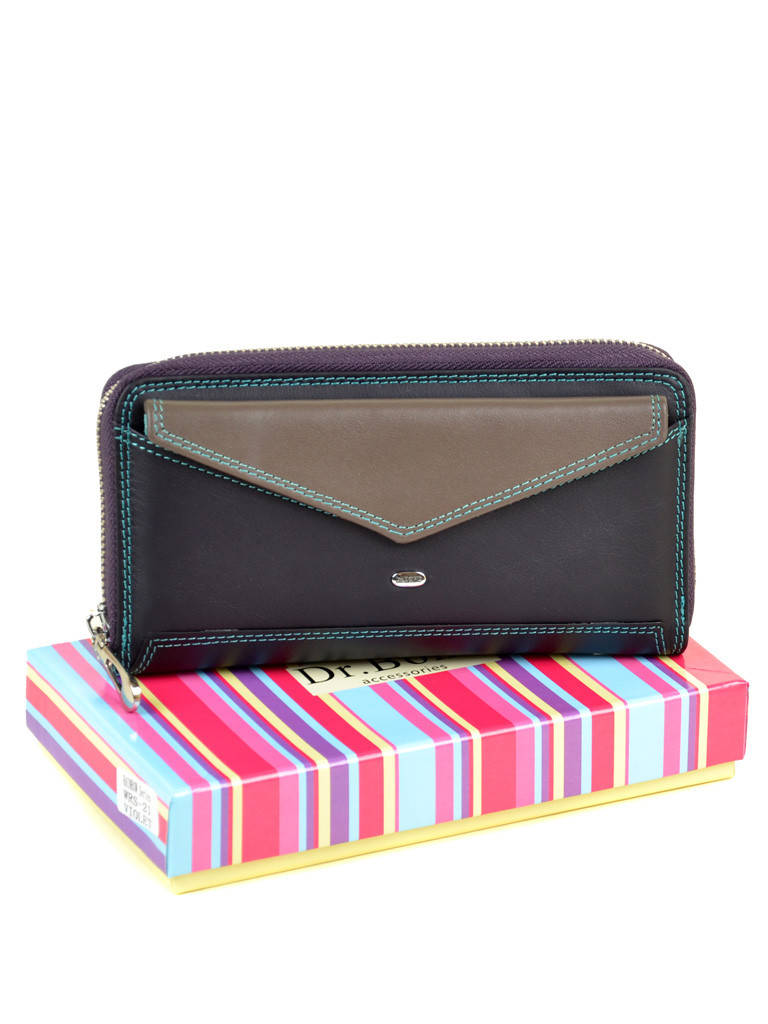 

Кошелек Rainbow кожа DR. BOND WRS-21 фиолетовый