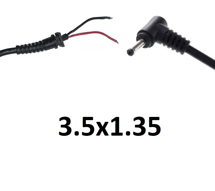 

Кабель для блока питания 3.5x1.35 (до 5a) (L-type)