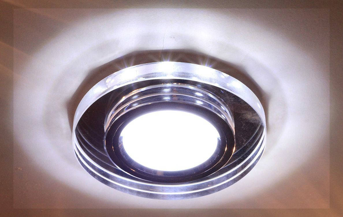 

Встраиваемый светильник Feron 8060-2 с LED подсветкой точечный круглый