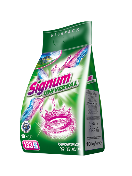 

Порошок для стирки универсального белья SIGNUM Universal 10 кг 120 стир.