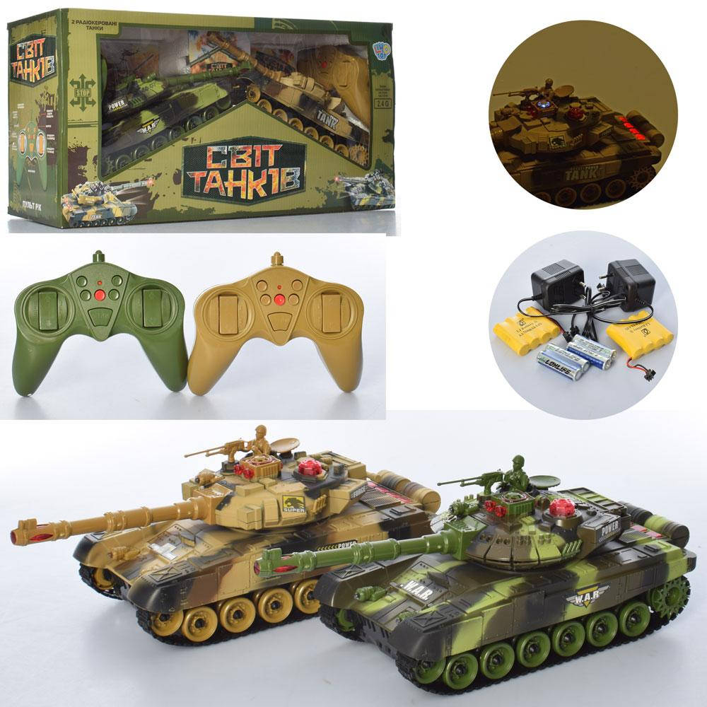 

Набор игровой М 5525 танк на радиоуправлении 2шт, 31см, LimoToy (6903317268887)