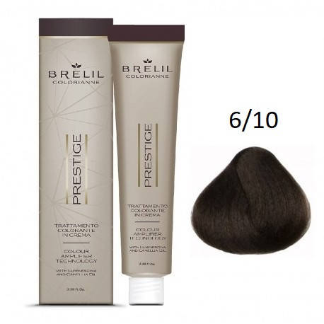 

Краска для волос Brelil Colorianne Prestige 6/10 темный пепельный блонд 100 мл