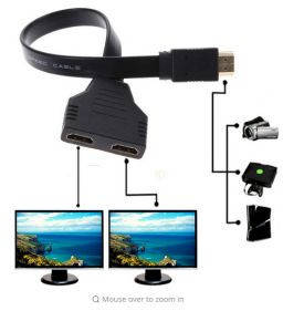 

HDMI в 2x HDMI сплиттер Y кабель с 1 HDMI на 2
