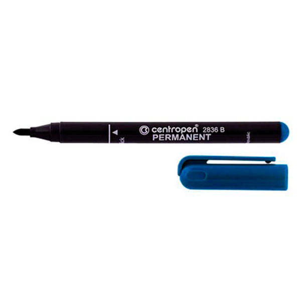 

Маркер Centropen Permanent 2мм, синий 2836/03