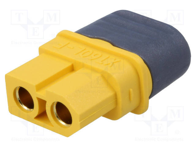 

XT60L-F Вилка; живлення DC; XT60; гніздовий; PIN: 2; для проводу; луджена