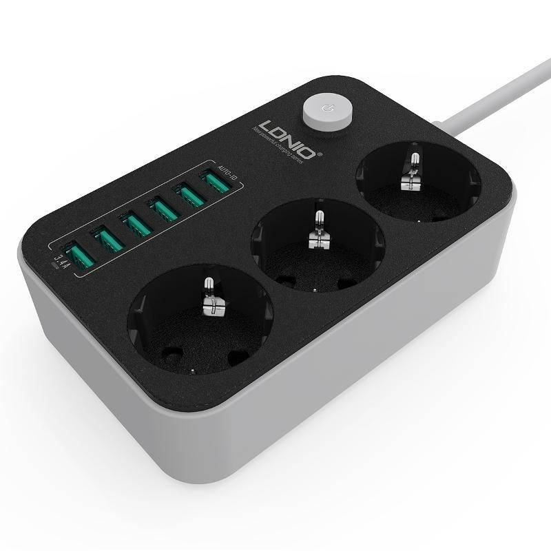 

Подовжувач мережевий Ldnio SE3631 6USB 3.4A