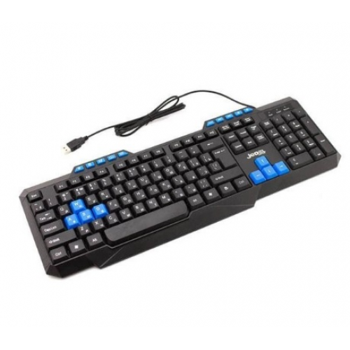 

Клавиатура USB Jedel K518, (Eng/Pyc),(435х130х21), 112k, Black, Box