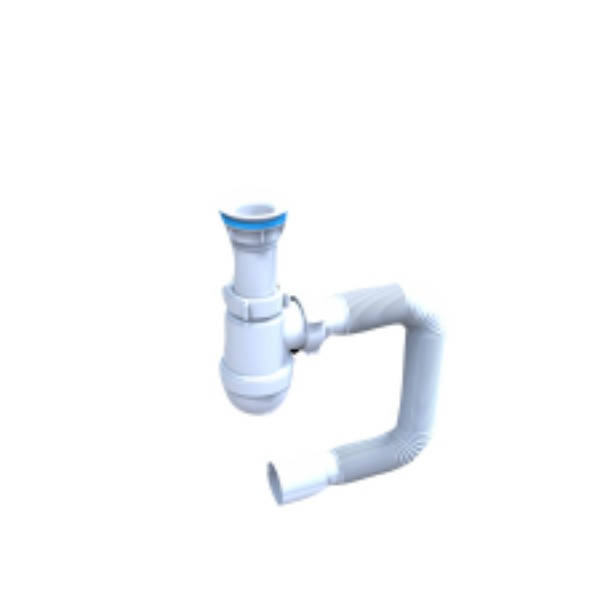 

Сифон для раковины пластик с гибкой трубой L800,40х50 (LN 01.01) Santehplast