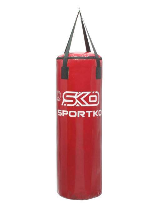 

Мешок боксерский Sportko ПВХ МП1 Элит / h-110см ᴓ-35см вес 20-25кг со стропой, Красный
