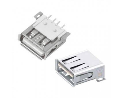

Разъем USB 2.0 A мама 4pin, 180 градусов SMT SMD