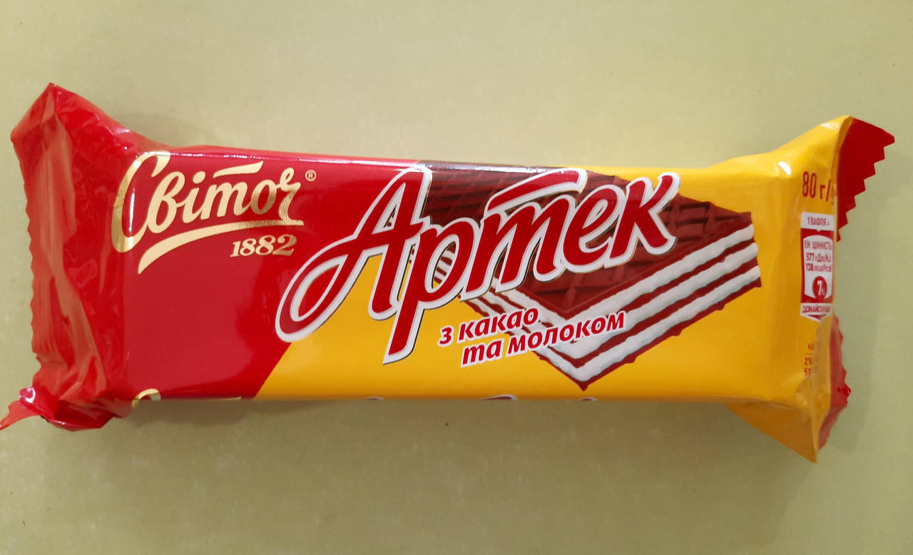 

Вафли Свиточ Артек какао с молоком 80 г