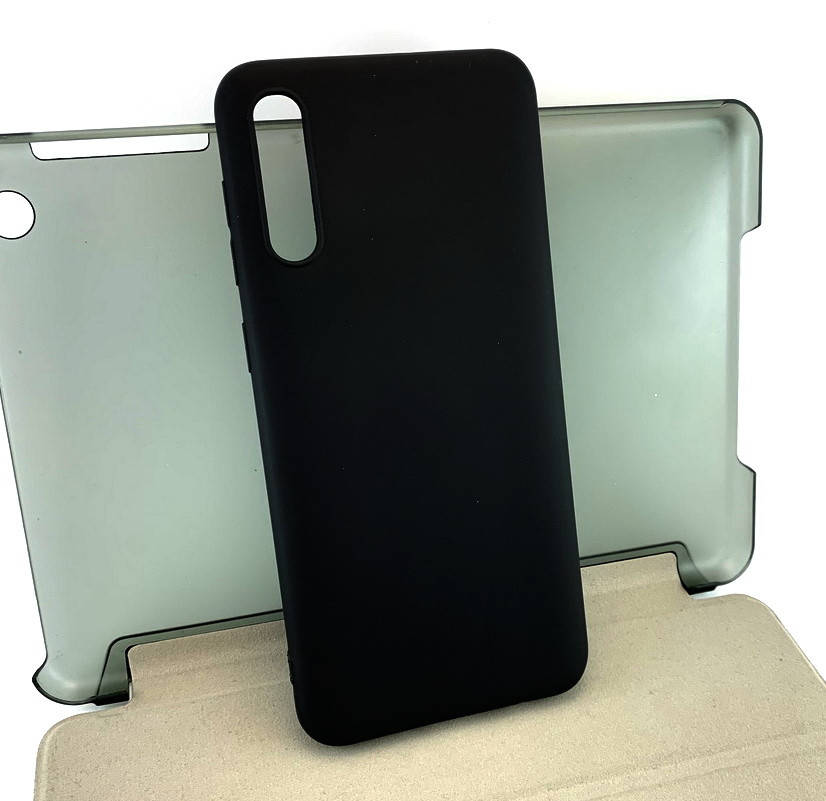 

Чехол для Samsung A50, A505, A30s A307 накладка бампер силиконовый черный