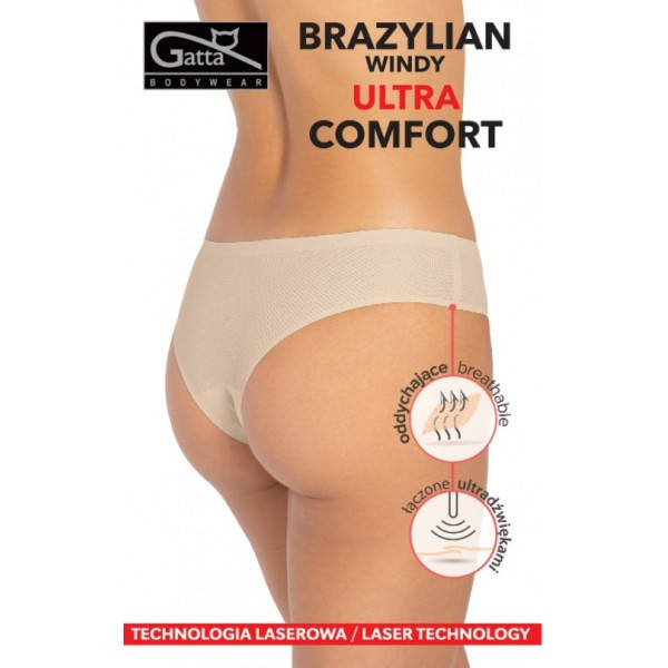 

Женские бесшовные трусики GATTA BRAZYLIAN WINDY ULTRA COMFORT XL бежевый