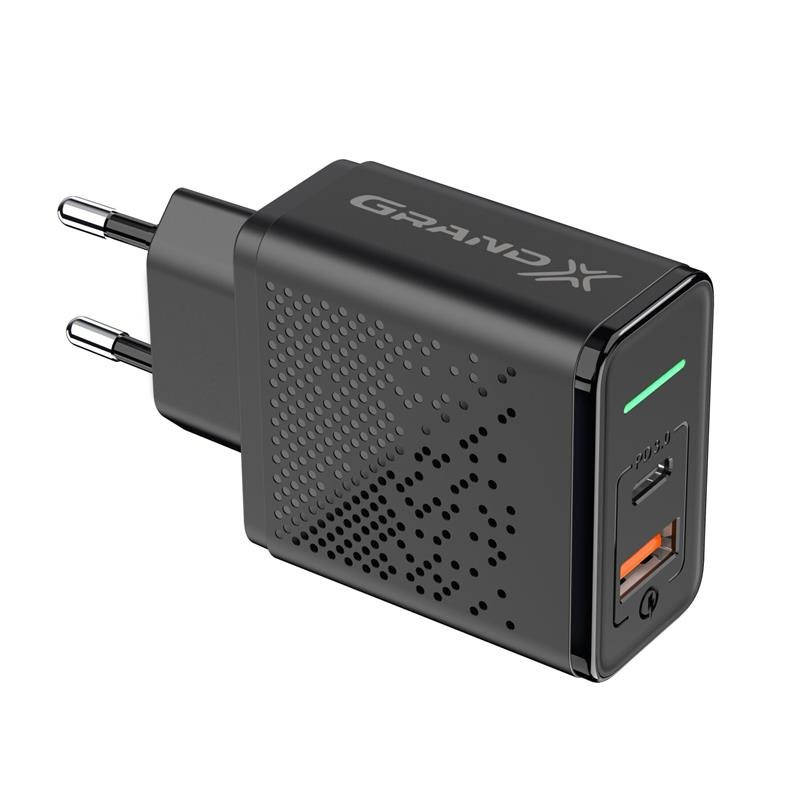 

Зарядное устройство Grand-X USB+Type-C 3A PD3.0 QС3.0 (CH-880)