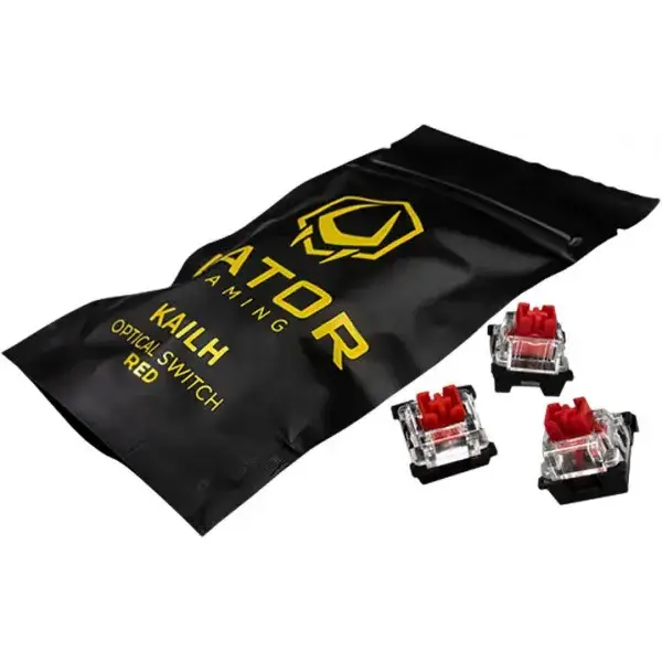 

Набор переключателей для клавиатуры Hator Optical Switch Kailh Red (HTS-110) 10 шт., Красный