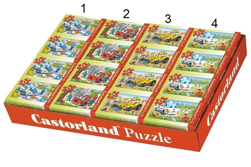 

Пазли 24ел Castorland мікс видів A-02405