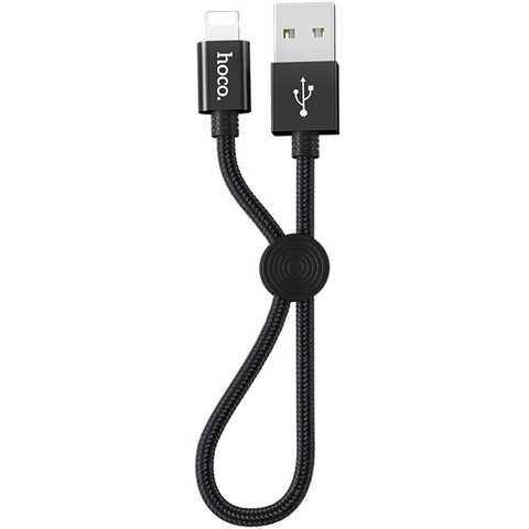 

Кабель Hoco X35 Premium Lightning Black 0.25m, Черный