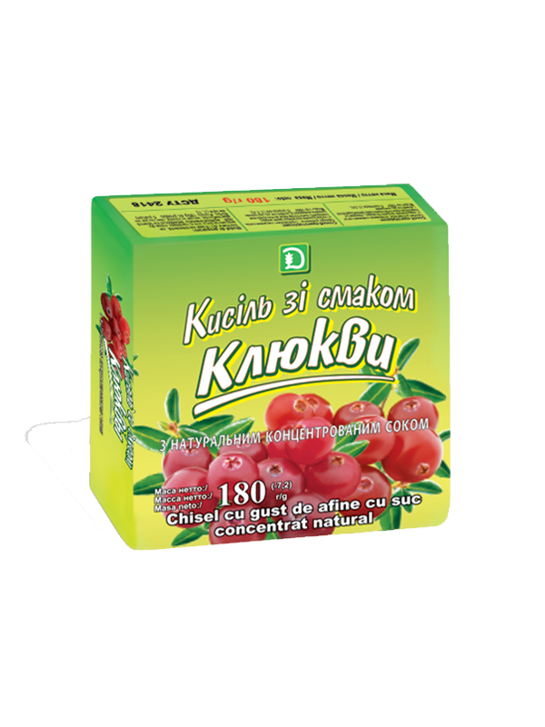 

Кисіль зі смаком клюкви 180 г