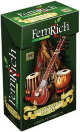 

Чай зелёный Фемрич Femrich GP1 Зеленая Плантация 100г Ceylon green plantation leaf tea