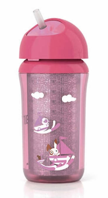 

Термочашки с трубочкой 300 мл,с 12 мес, Philips Avent SCF 766/00 синяя,розовая