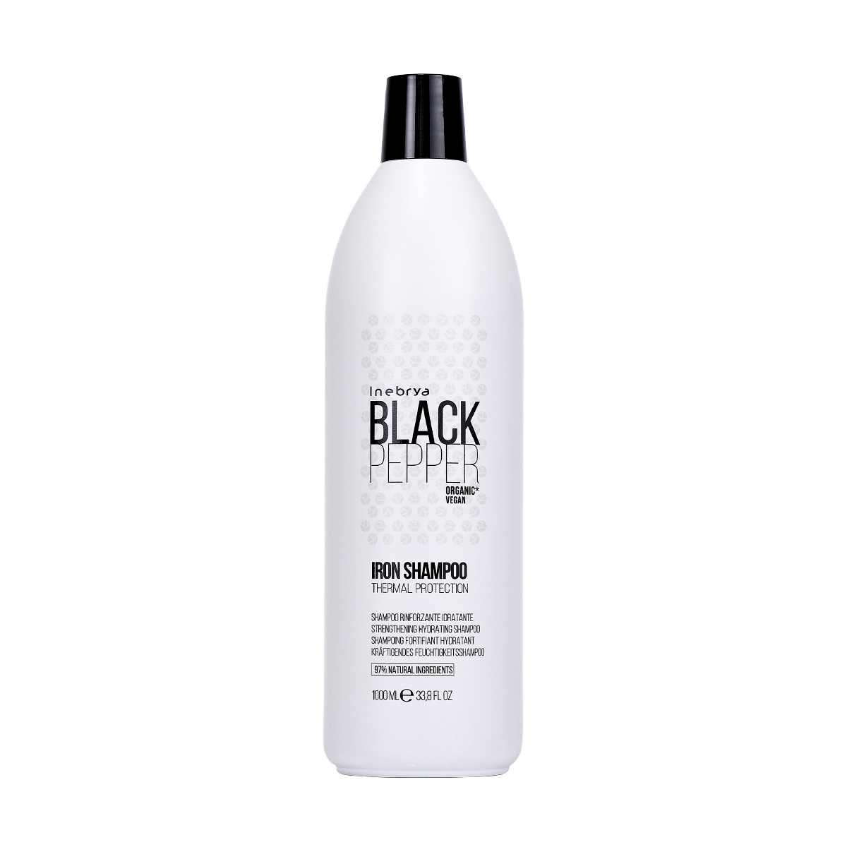 

Укрепляющий увлажняющий шампунь для волос Inebrya Balck Pepper 1000ml