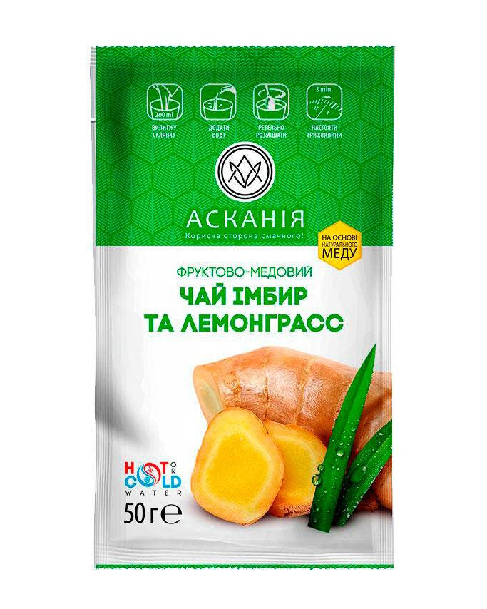 

Чай фруктово-медовый "Имбирь и лемонграсс" Аскания, 50 г