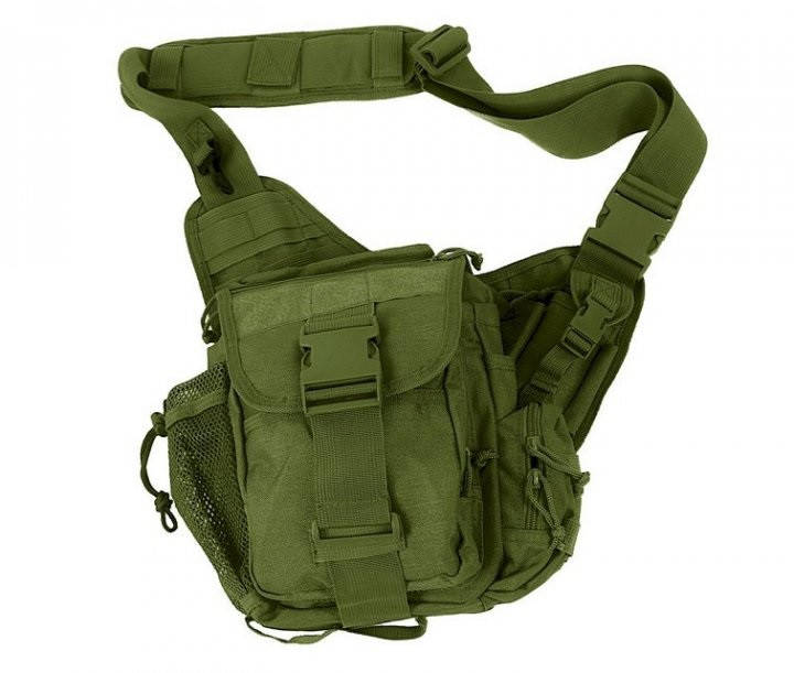 

Тактическая однолямочная сумка Texar Commander Olive (43-COM-BA-OL), Оливковый