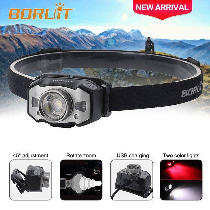 

Красный свет Boruit B33 XP-G2 Фонарь налобный фонарик+зум Оригинал