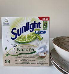 

Таблетки для посудомоечных машин Sunlight Nature all in 1 (38 шт)