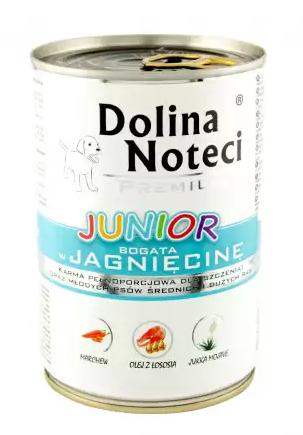 

Dolina Noteci Premium Junior 400г для щенков с ягненком и овощами