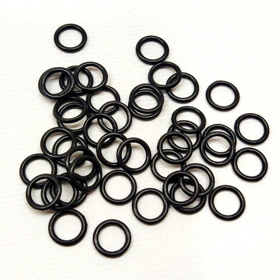 

10 шт. - Черный 0,8 см регулятор (МЕТАЛЛ) для бретелей бюстгальтера (кольцо) (ИР-0048)