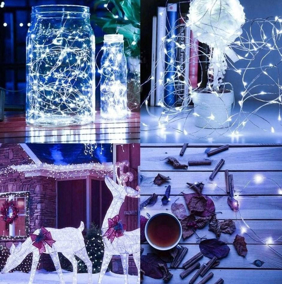 

Гирлянды на солнечных батареях - провода 200LED белый 11398