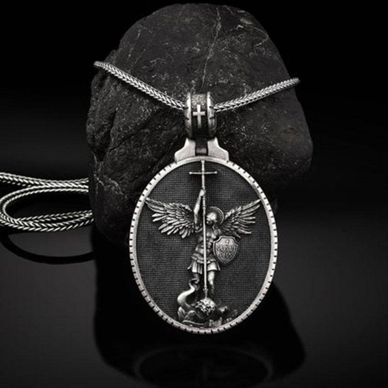 

Подвеска Святой Архангел Михаил 36*28 [B03-05-04] 50 см AFAWA