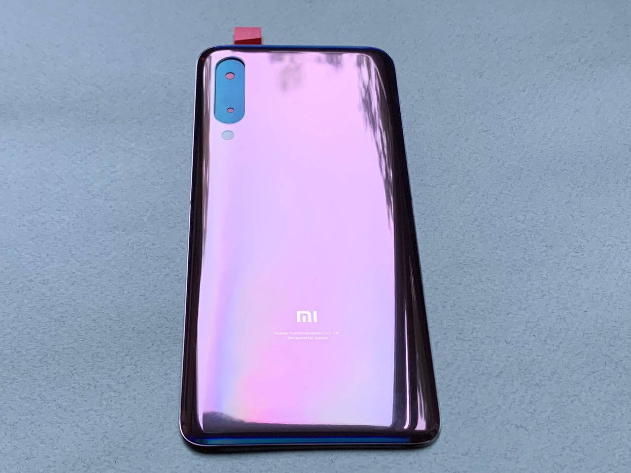 

Задняя крышка на Xiaomi Mi 9 Purple фиолетовая, стекло, Фиолетовый