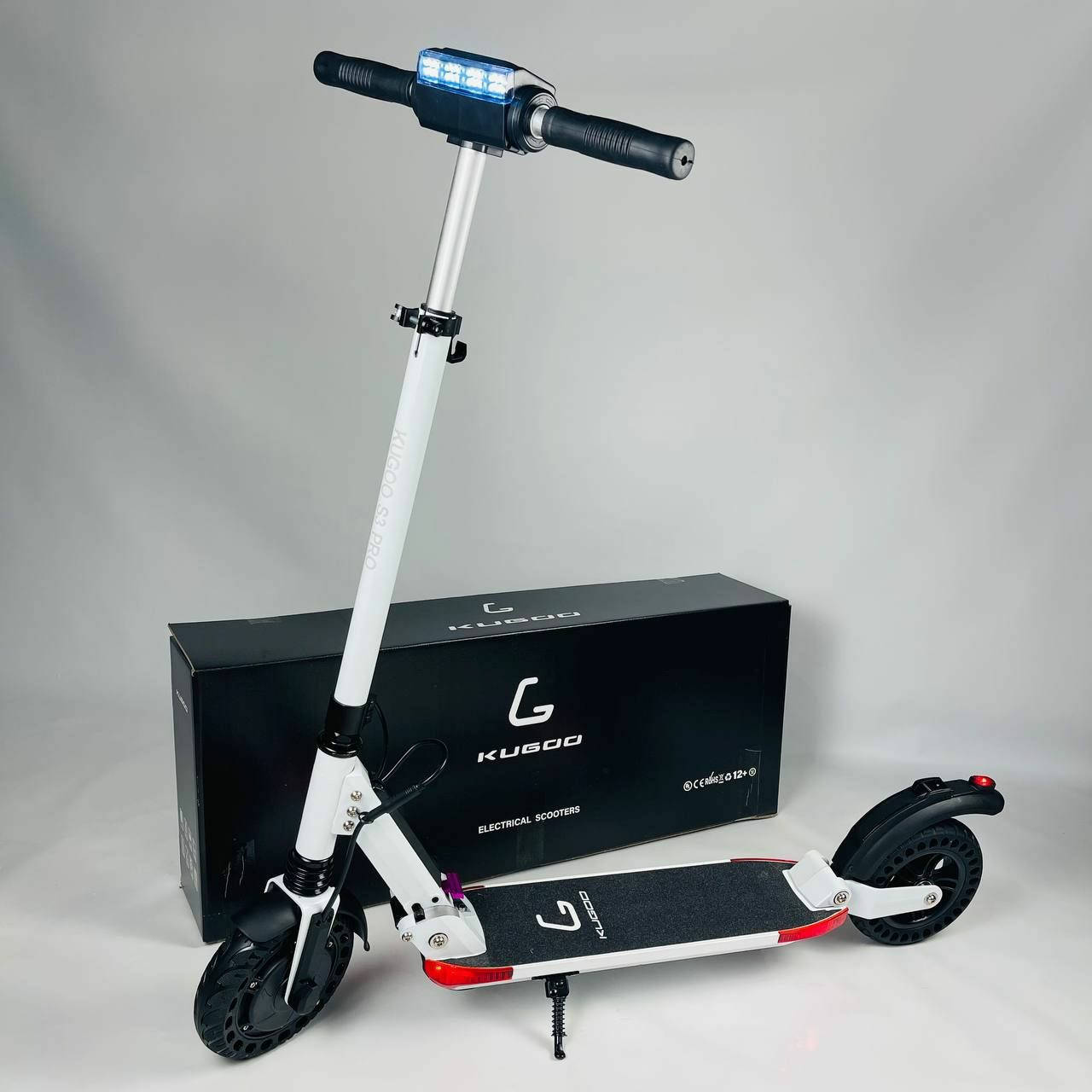 

Электросамокат Kugoo S3 PRO (Jilong) - Белый сумка в подарок