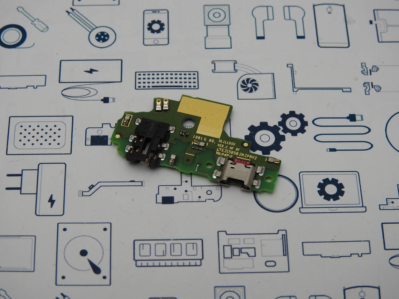 

Нижняя плата Honor 9 Lite (LLD-L31) Сервисный оригинал с разборки