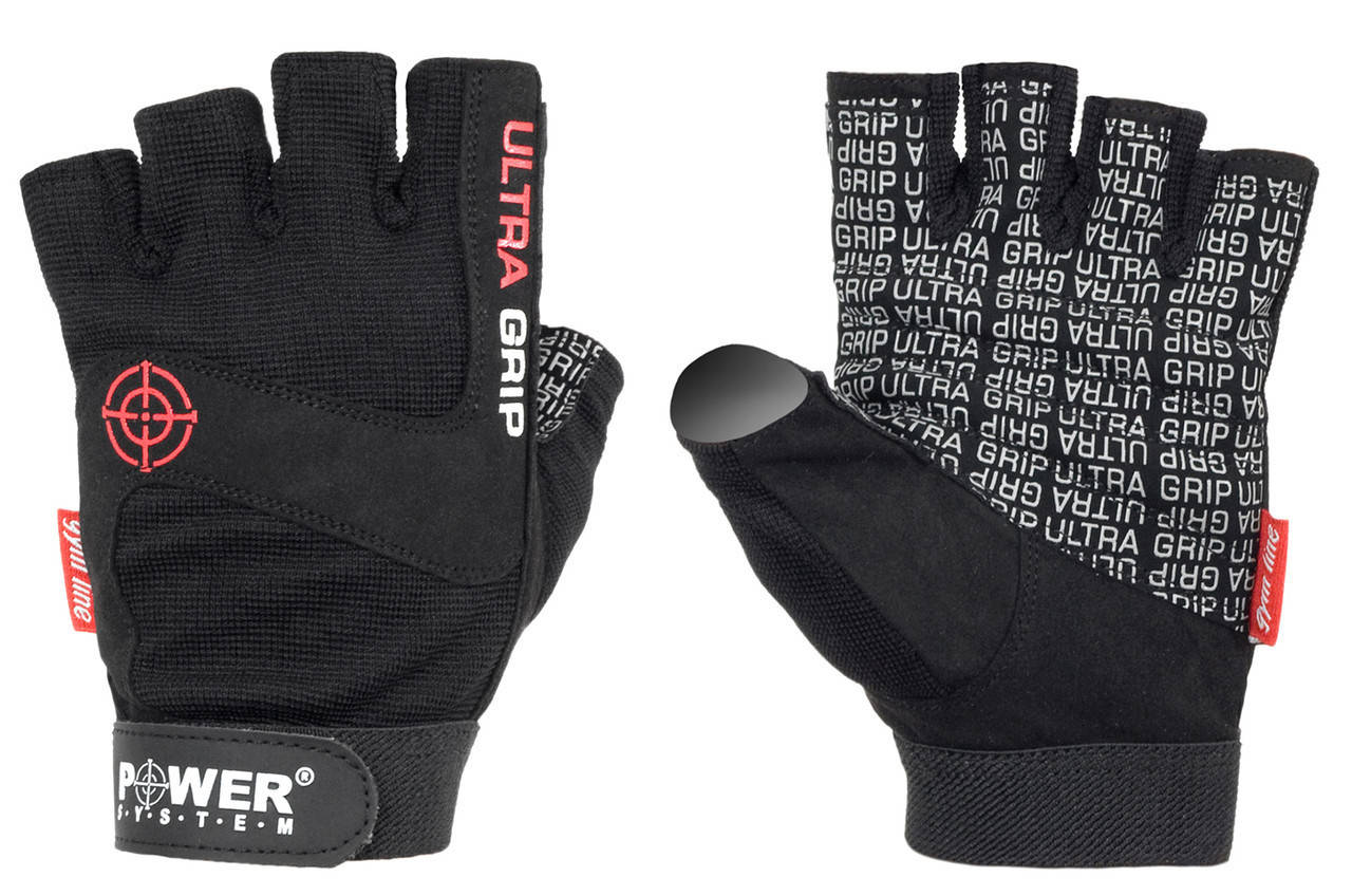 

Перчатки для фитнеса и тяжелой атлетики Power System Ultra Grip PS-2400 Black S
